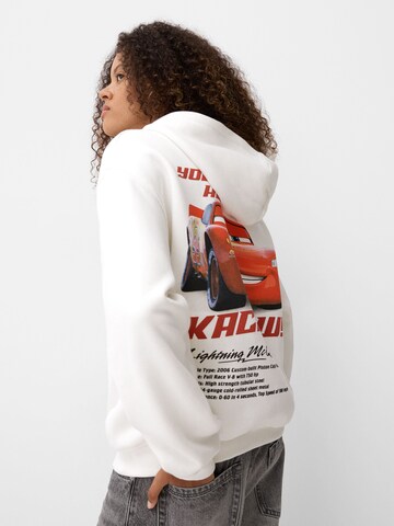Bershka Sweatshirt in Weiß