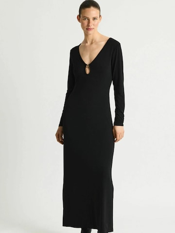 Robe ' Kyla ' Résumé en noir : devant