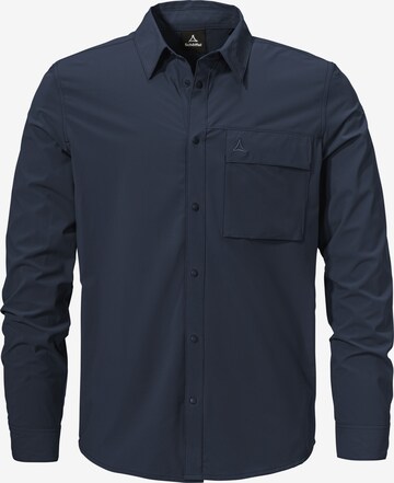 Schöffel Regular Fit Hemd 'Dunajec' in Blau: Vorderseite