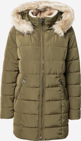 VERO MODA Winter Coat in Green: front