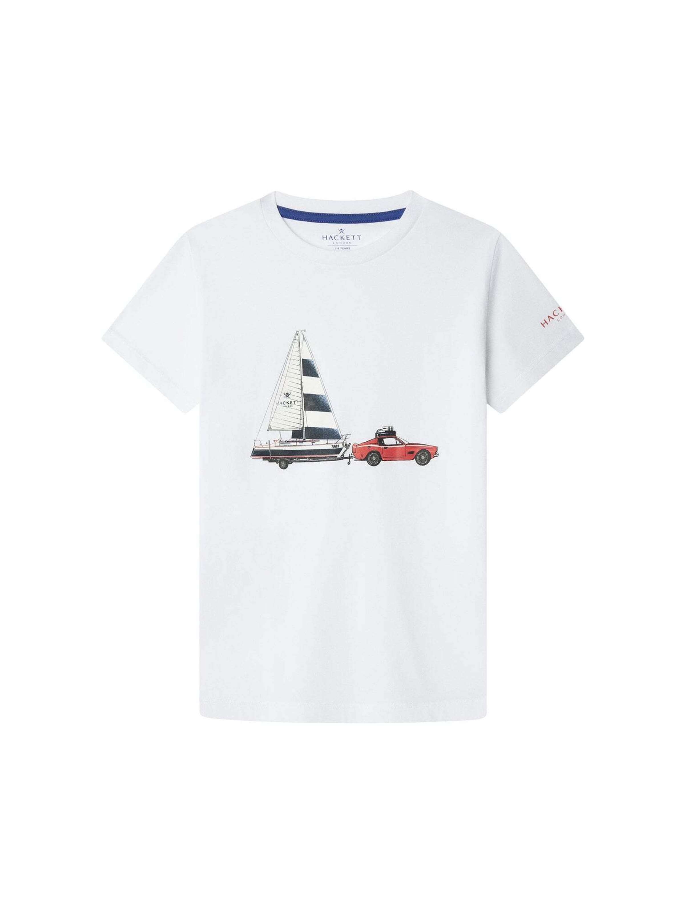 Maglietta di Hackett London in bianco: frontale