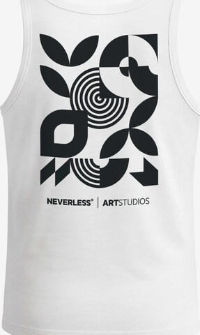Neverless Shirt 'Modern Art' in White: front