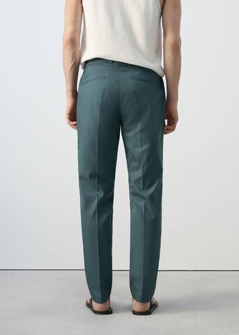 MANGO MAN Regular Pants 'Tenceli' in Green