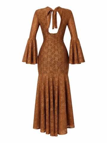 Elena Athanasiadou Avondjurk 'Lune de Soir' in Bruin