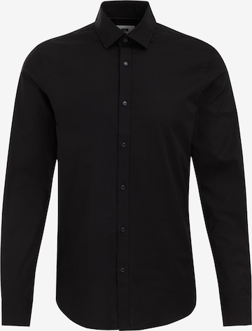 WE Fashion - Camisa en negro: frente