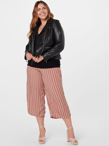 ABOUT YOU Curvy Wide leg Pants 'Delia' in Brown
