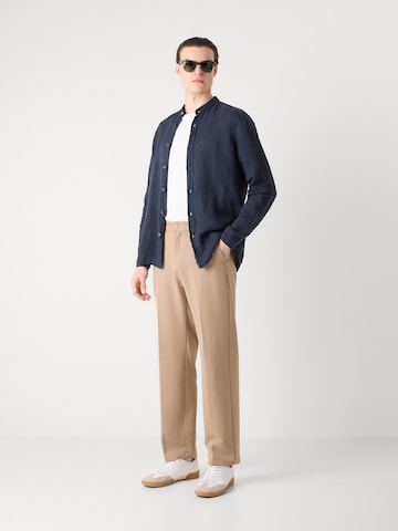 BOSS Orange Regular fit Overhemd 'Race_1' in Blauw