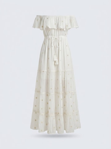Miss June Dress 'Robe Longue Kate' in White: front