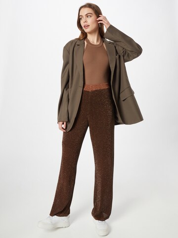 Lollys Laundry Regular Trousers 'Tuula' in Bronze