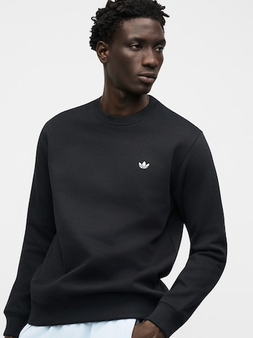 juoda ADIDAS ORIGINALS Megztinis be užsegimo 'Trefoil Essentials'