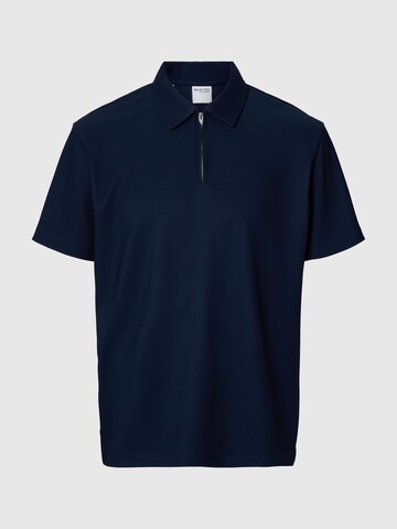 SELECTED Poloshirt in Blau: Vorderseite