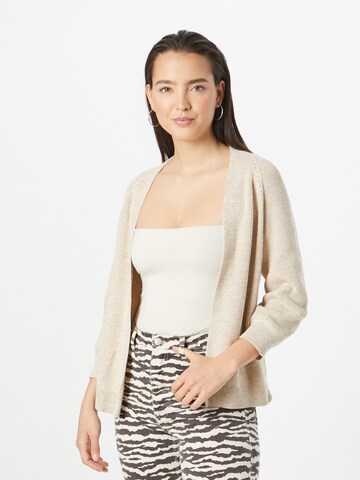 TAIFUN Gebreid vest in Beige: voorkant