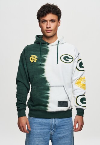 Recovered Sweatshirt 'NFL Packers Ink Dye Effect On' in Green: front