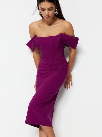 Robe de cocktail Trendyol en violet