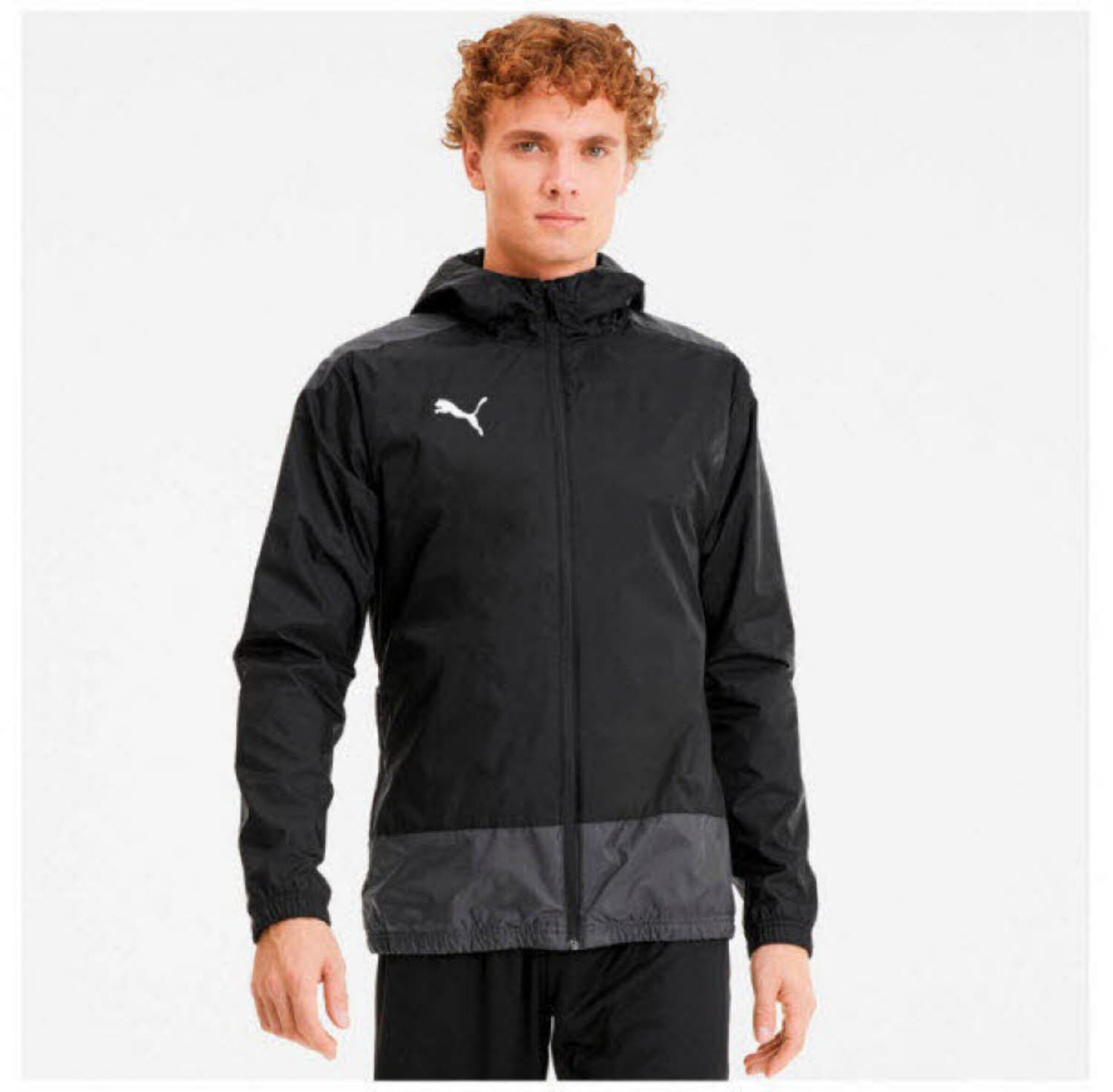PUMA - Casaco deportivo 'Team Goal' em preto: frente