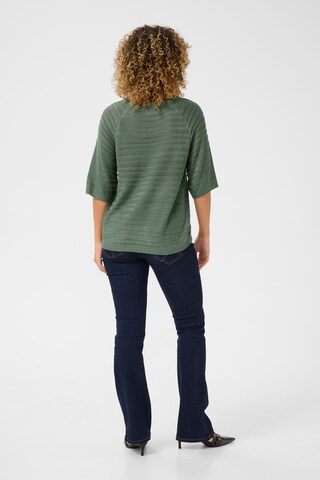 Cream Sweater 'CR Jetta' in Green