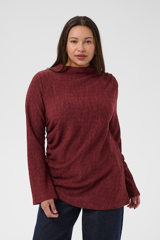 KAFFE CURVE Top 'Rina' in Red: front