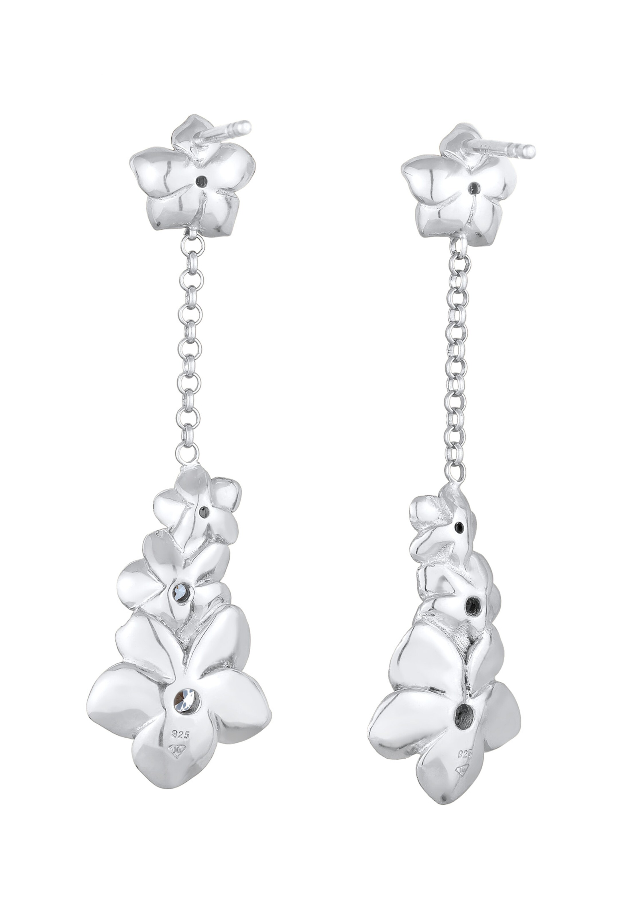 ELLI Oorbellen 'Blume' in Zilver