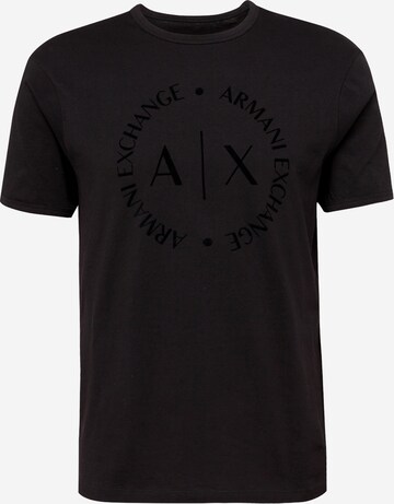 ARMANI EXCHANGE T-shirt i svart: framsida