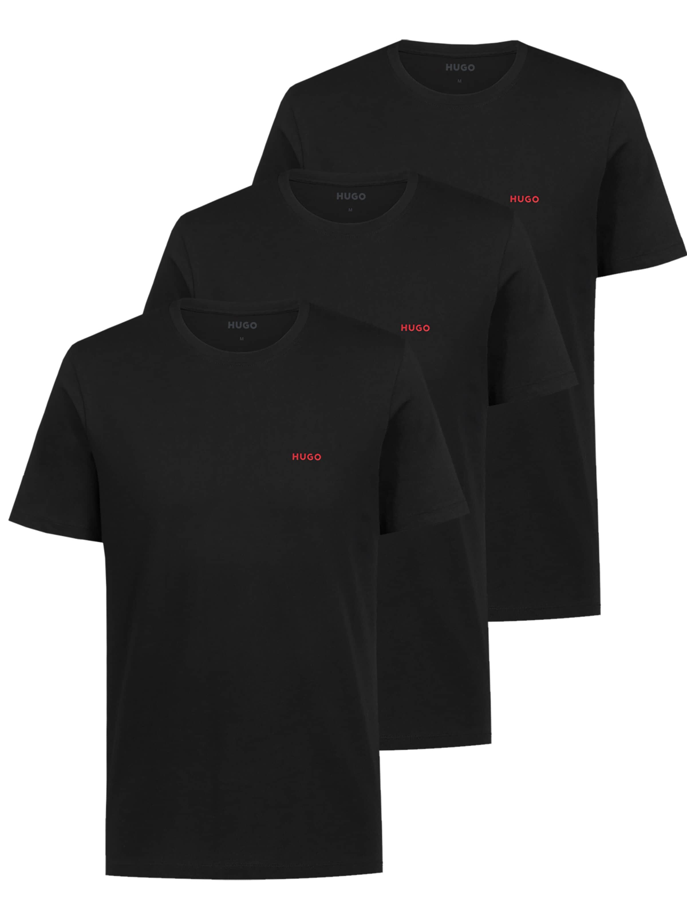 HUGO Shirt '3er Pack T-Shirts Crew-Neck' in S in Black, Item view