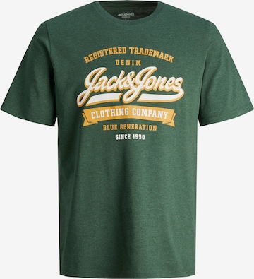 T-Shirt JACK & JONES en vert : devant