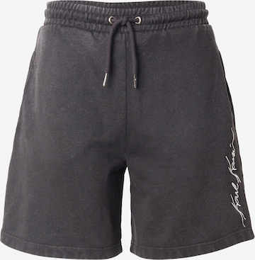 Karl KaniLoosefit Hlače - crna boja: prednji dio