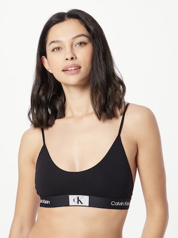 Calvin Klein Underwear Õlapaelteta topp Rinnahoidja, värv must: eest vaates