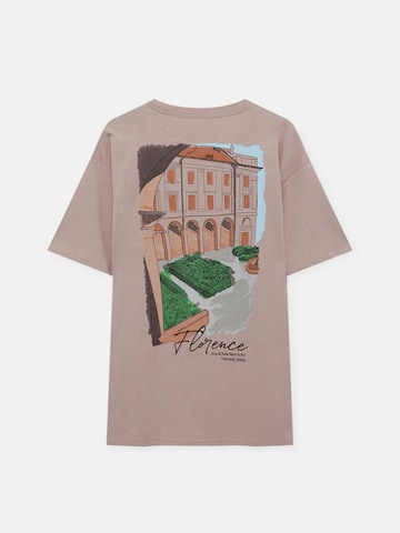 Pull&Bear T-Shirt in Braun