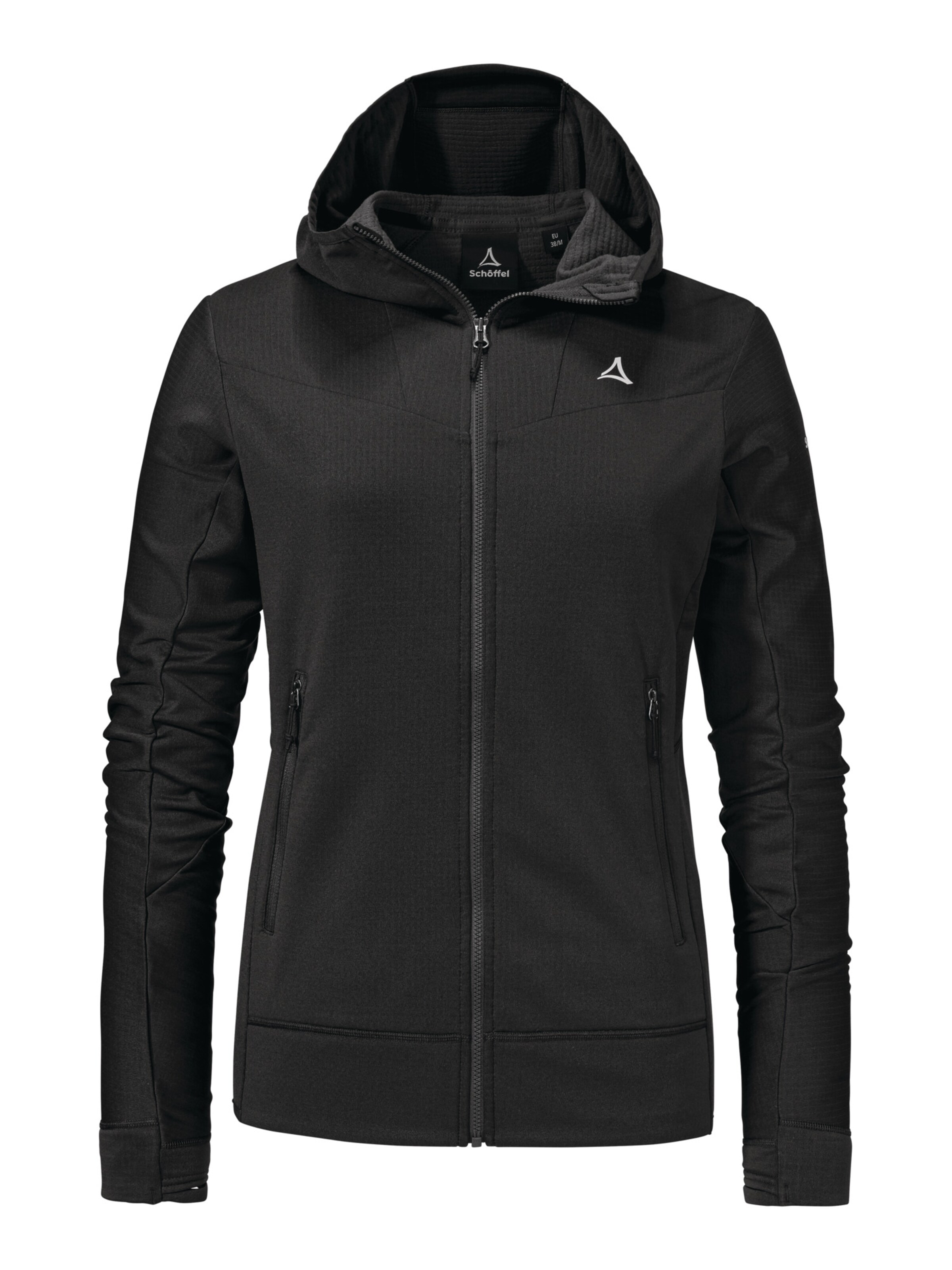 Veste en polaire fonctionnelle 'Blaueis' Schöffel en noir : devant