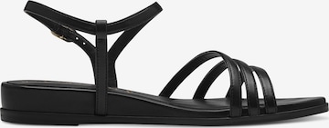 TAMARIS Páskové sandály – černá