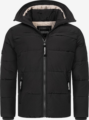 Alessandro Salvarini Winter Jacket in Black: front