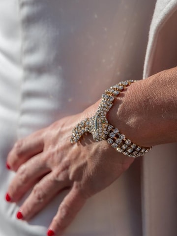 zelts Addicted2 Rokassprādze 'Eltanin bracciale serpente placcato oro con strass Swarovski'
