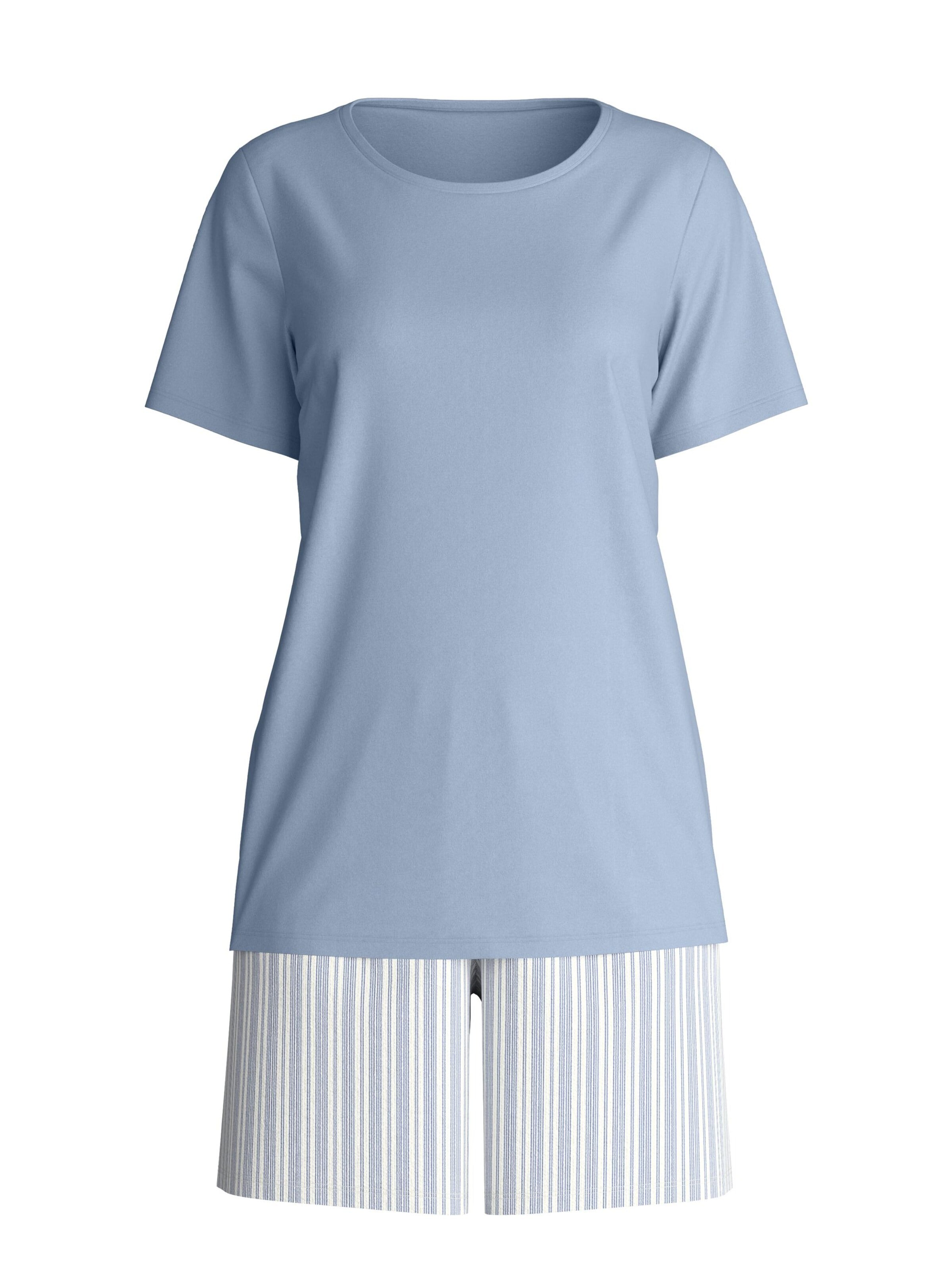 CALIDA Shorty 'Striped Dreams'‌‌ in Blau: Vorderseite