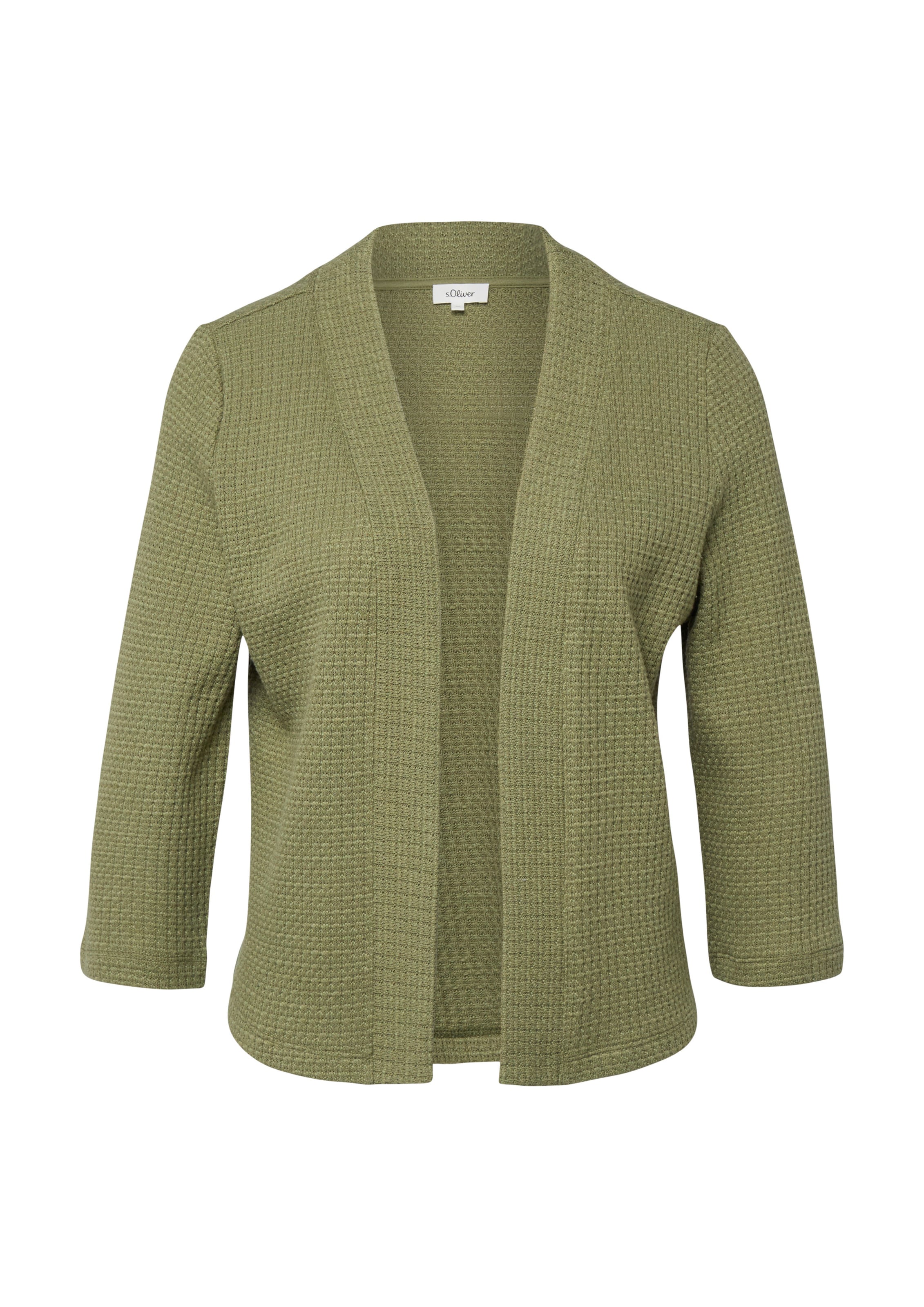 Cardigan s.Oliver en vert : devant