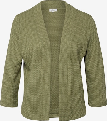 Cardigan s.Oliver en vert : devant