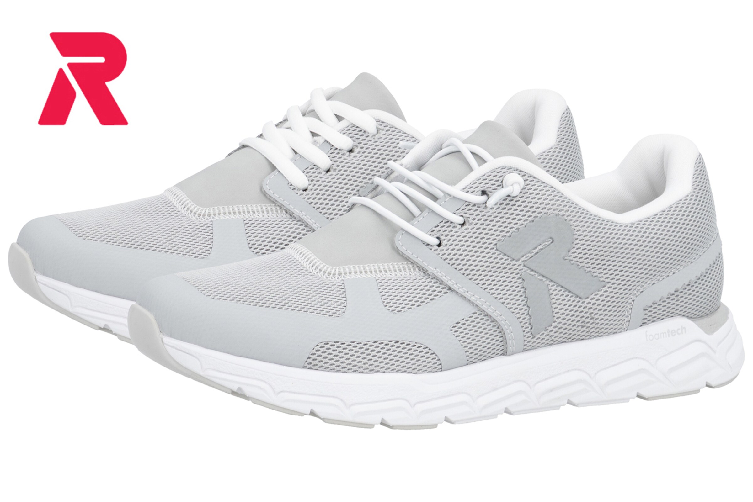 Baskets basses 'M9000' Rieker Sport en gris