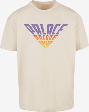 T-Shirt 'Stranger Things Palace Arcade Netflix TV Series' F4NT4STIC en beige : devant