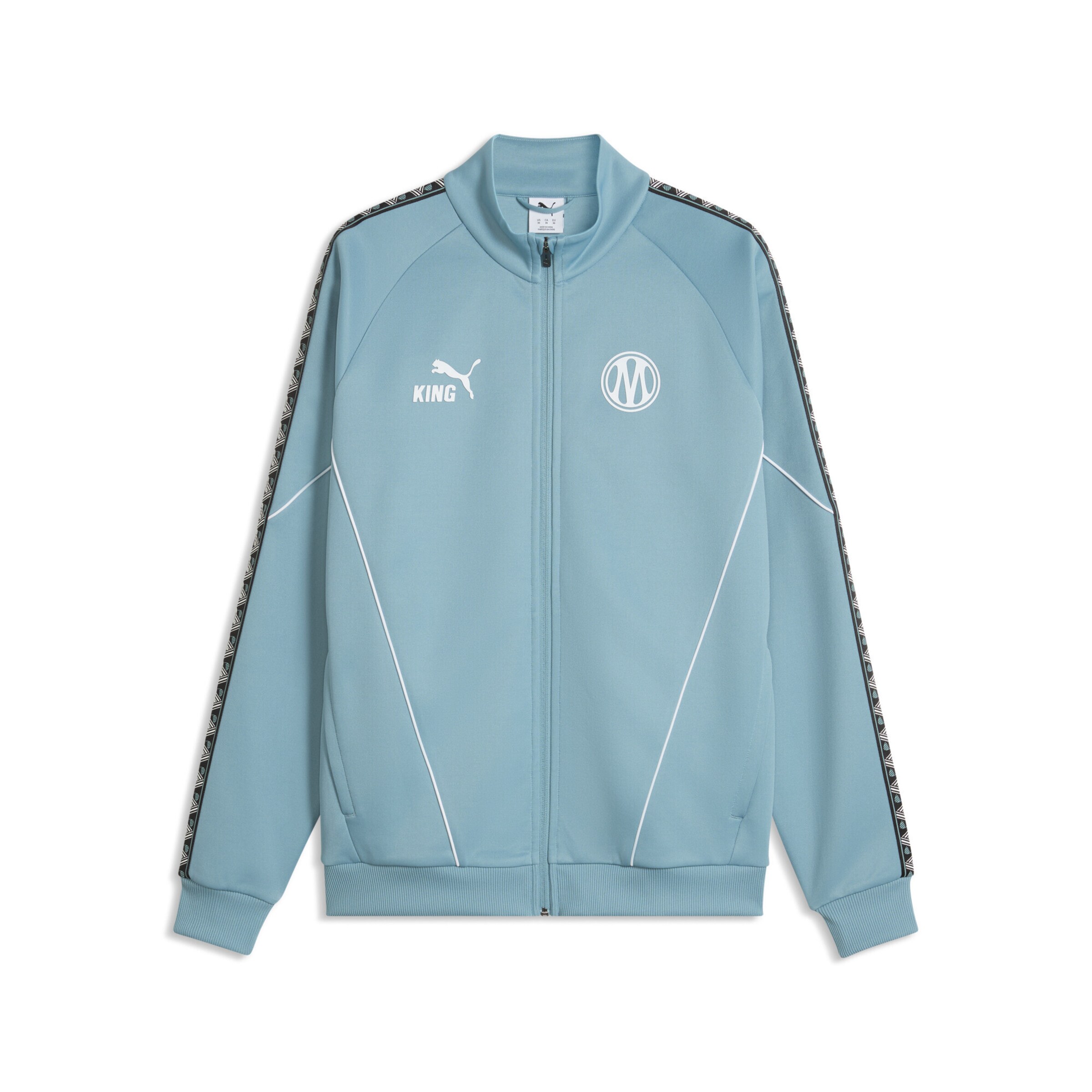 PUMA Trainingsjack 'Olympique de Marseille King Anthem' in Blauw: voorkant