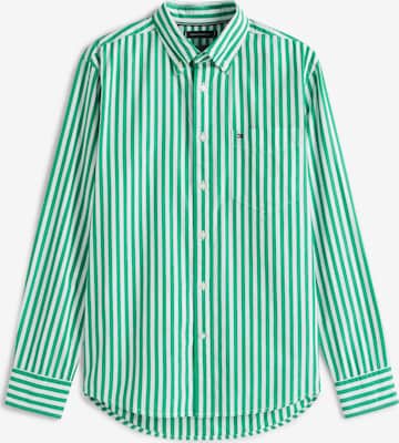TOMMY HILFIGER Рубашка 'FLEX' в Зеленый: спереди