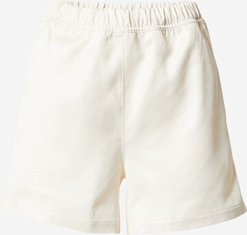 regular Pantaloni 'Trefoil Monogram Satin' di ADIDAS ORIGINALS in bianco: frontale