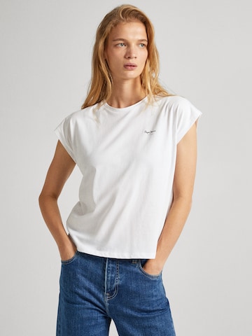 Pepe Jeans Μπλουζάκι 'LORY' σε λευκό: μπροστά