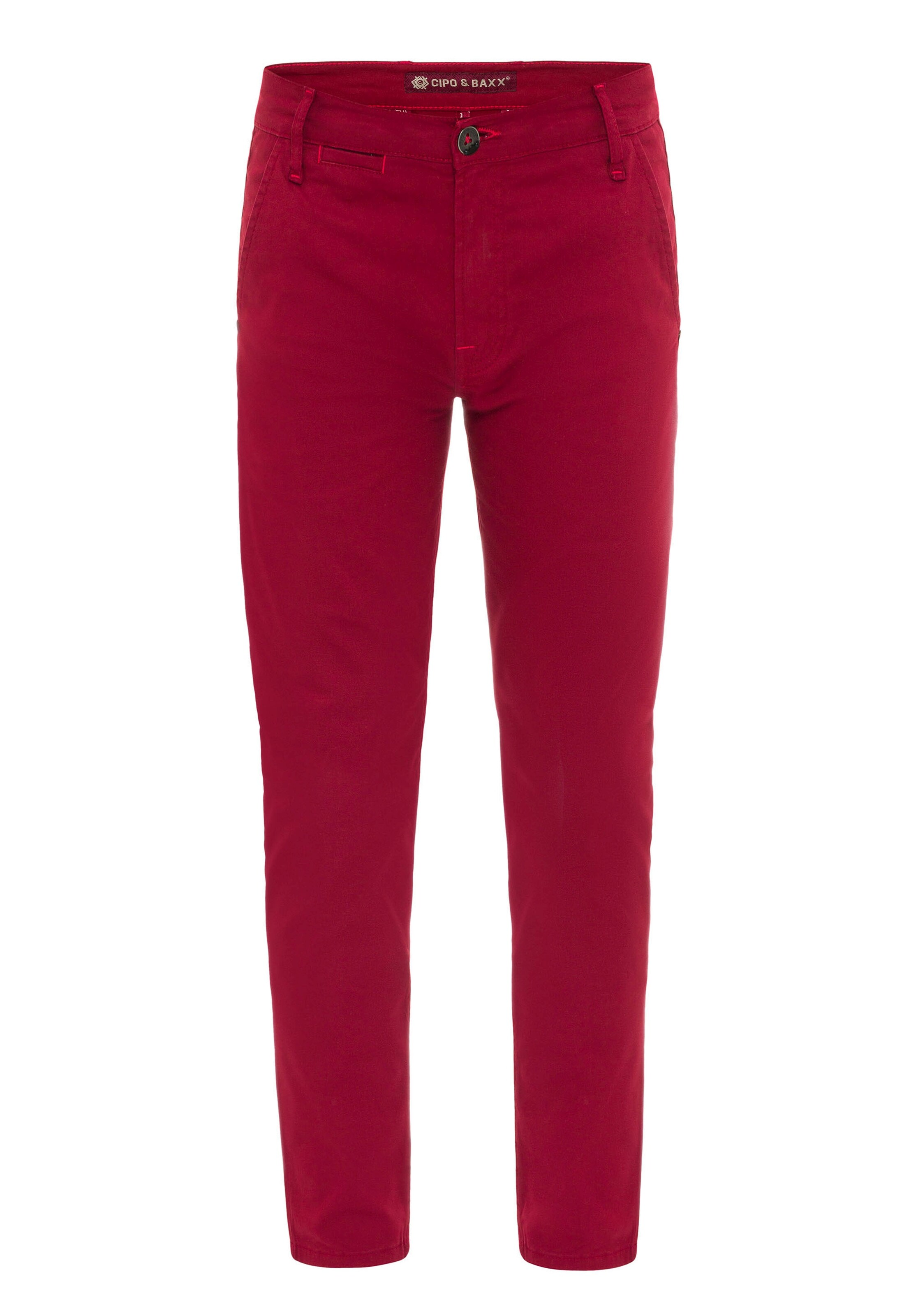 CIPO & BAXX Broek in Rood: voorkant