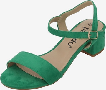 Palado Sandals 'Palado Cinv' in Green: front