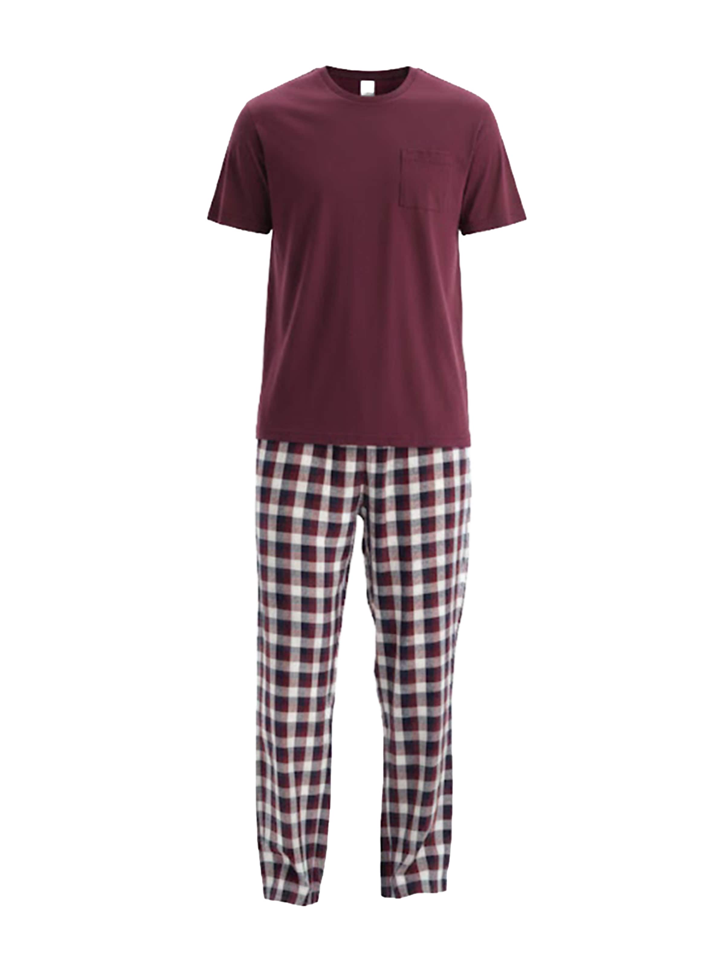 Dagi - Pijama largo en rojo: frente