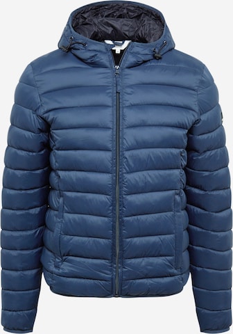 !Solid Between-Season Jacket 'SDHailie Hood' in Blue: front