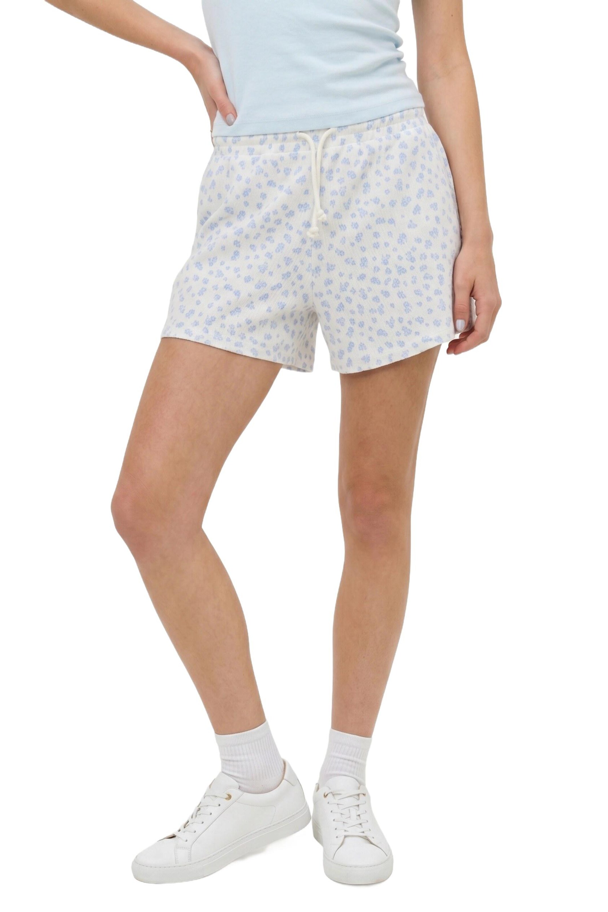 Alexa Dash Regular Trousers in White: front
