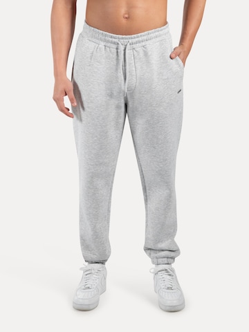 Effilé Pantalon Smilodox en gris : devant