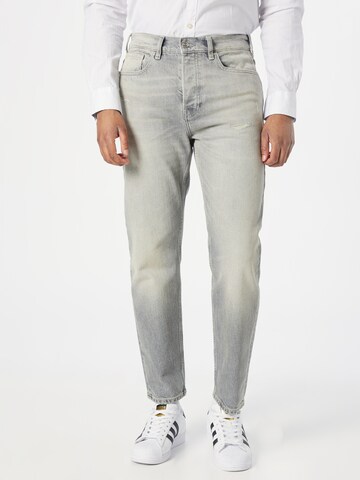 SCOTCH & SODA Tapered Jeans 'The Drop' in Grijs: voorkant