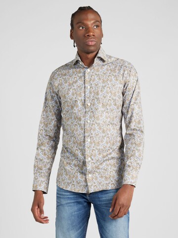 ETON Regular fit Button Up Shirt in Brown: front