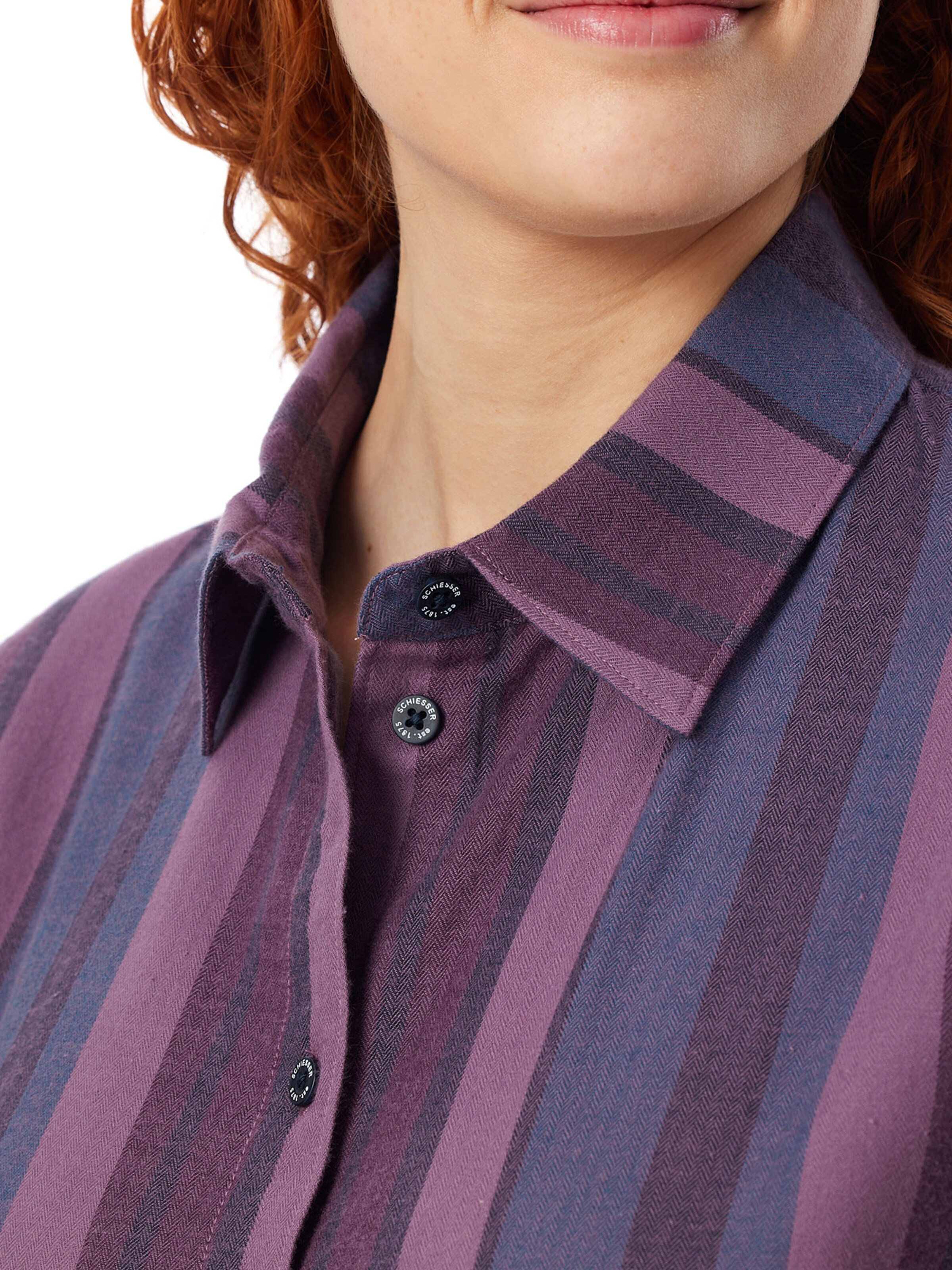 SCHIESSER Pyjama in Lila